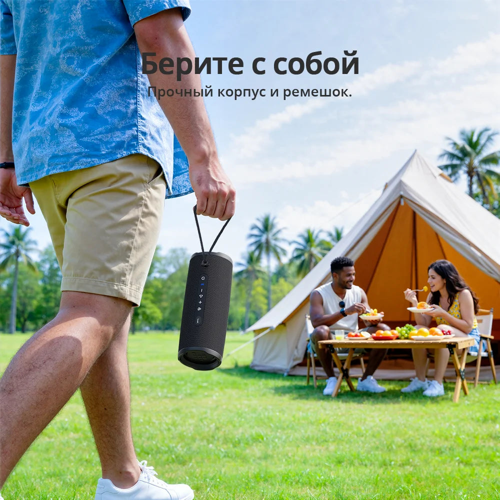 Tronsmart Mirtune C3 Plus 50W Bluetooth Speaker Upgrared Version with BT6, Auracast™ Sync, IPX7 Waterproof, 2026 Camping Gear