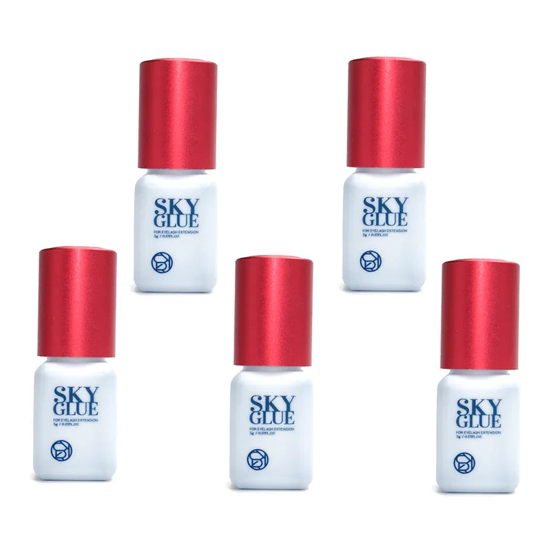 5/10pcs Korea Sky S+ Glue 1s Fast Dry Strong False Eyelash Extension Glue Adhesive Low Smell No Irritation Lash Glue Makeup Tool
