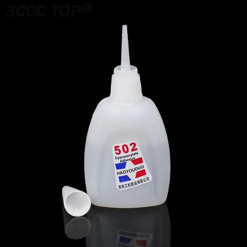 50g Glue Super Liquid Glue 502 Instant Quick-drying Adhesive Strong Glue For Metal Glass Ceramic Stone Wood Leather Plastic etc