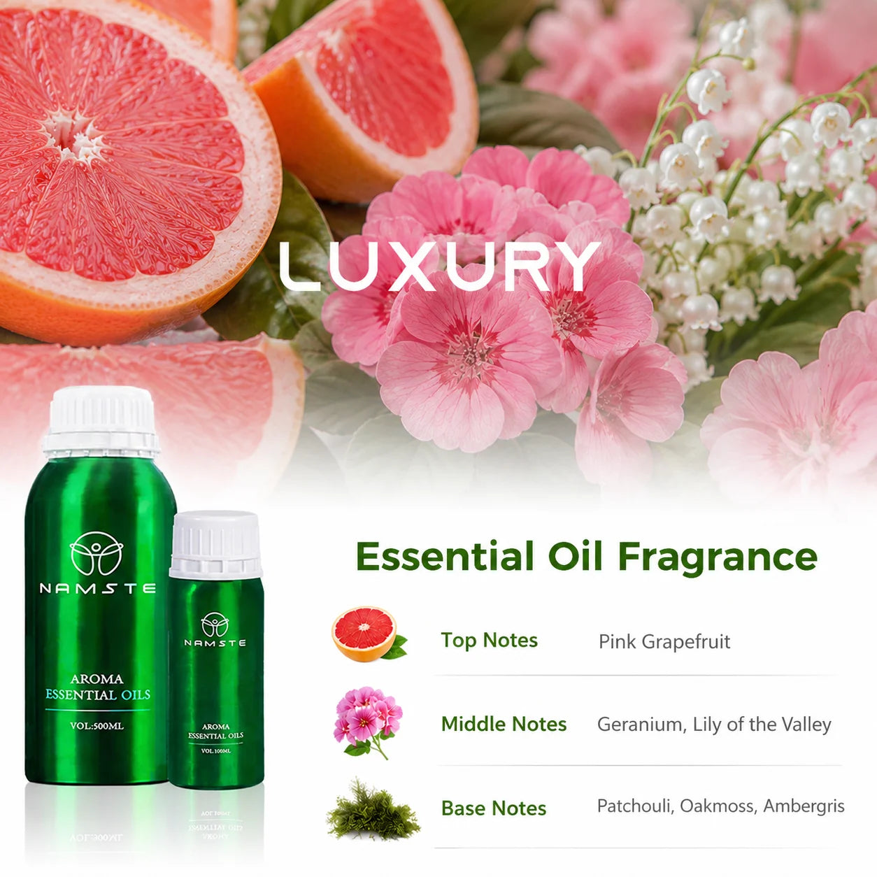NAMSTE 100ML Perfume Hotel Essential Oil Home Air Freshener Pure Plant Essential Oil Hotel Room Fragrance Diffuser Air Purifier
