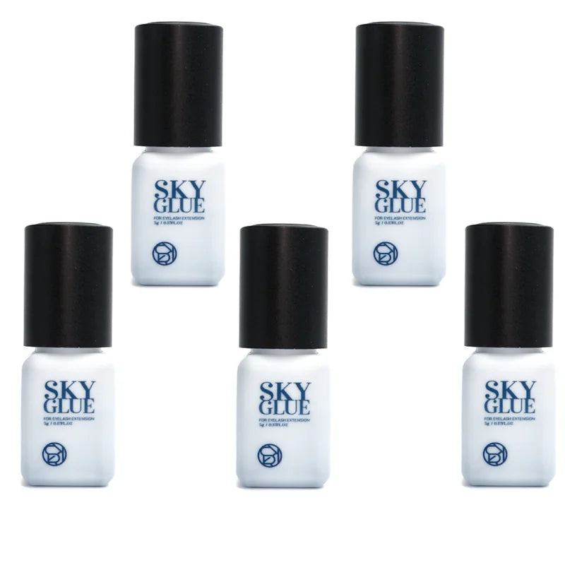5/10pcs Korea Sky S+ Glue 1s Fast Dry Strong False Eyelash Extension Glue Adhesive Low Smell No Irritation Lash Glue Makeup Tool