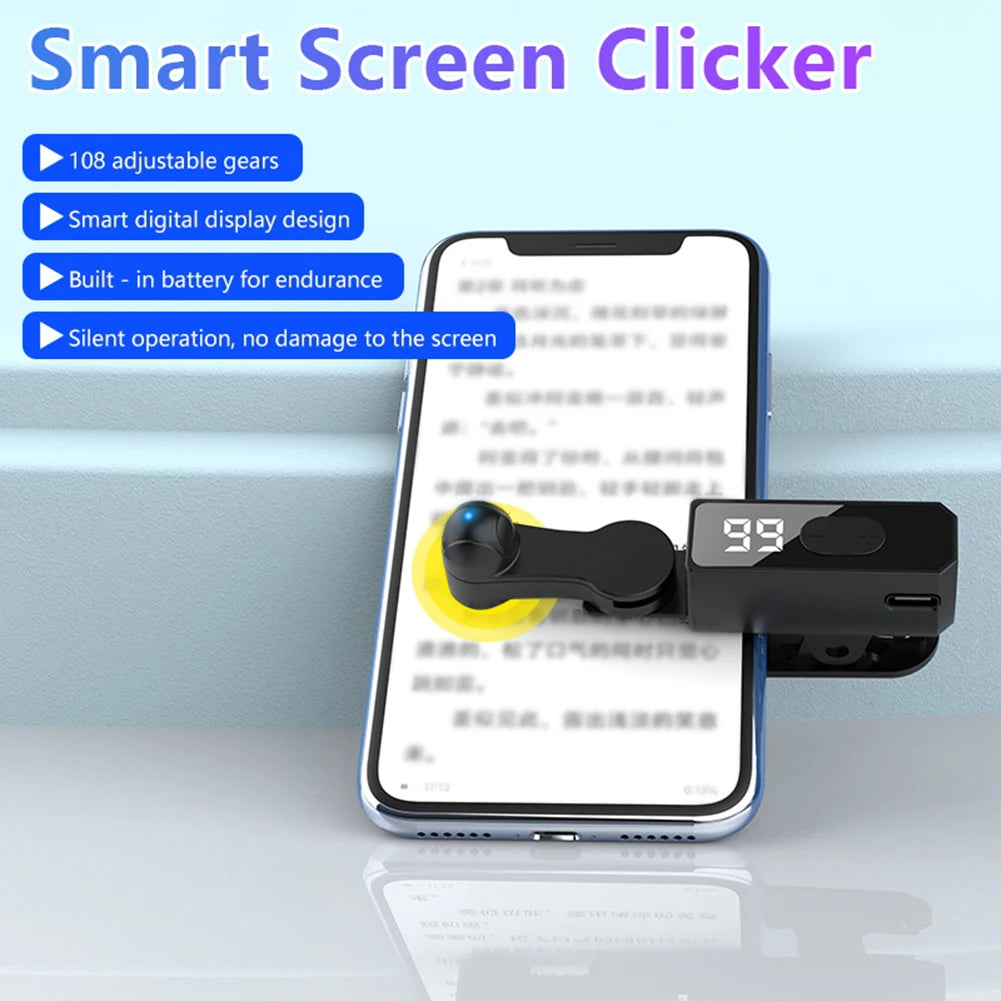Smart Automatic Screen Clicker for Phone Phone Screen Tapper Automatic Clicker for Game Live Broadcasts Likes Reward Task