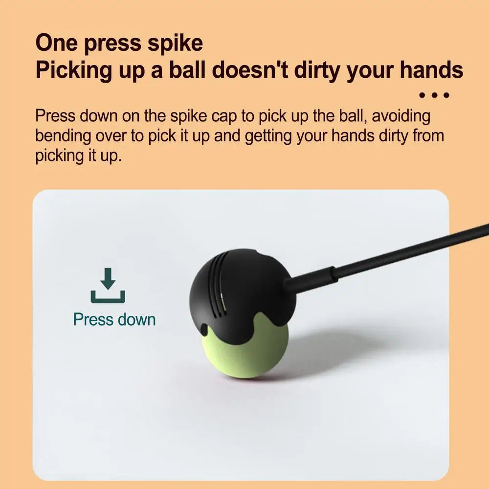 Dog Toys Throwing Pole Pet Throwing Stick Hand Throwing Ball Toys Pet Tennis Launcher Pole Outdoor Training Toys Pet Supplies