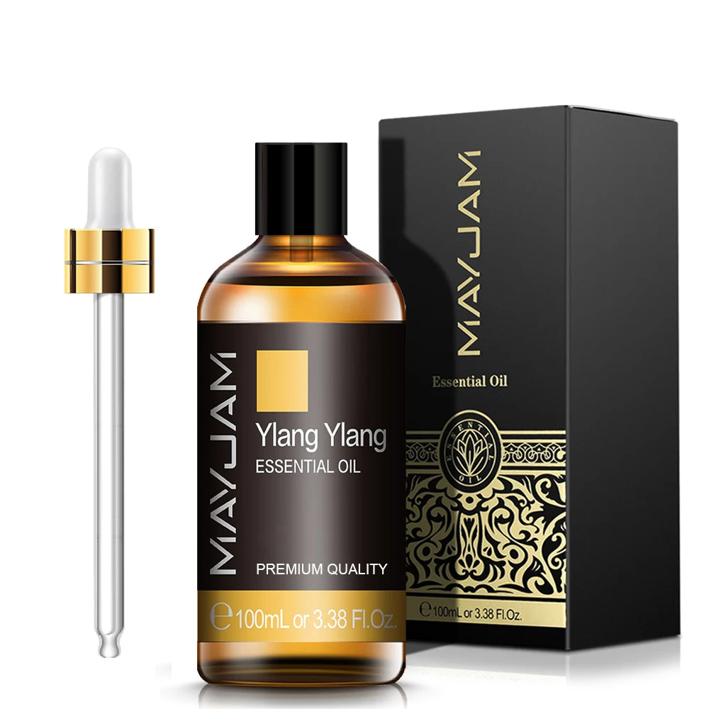 100ml Pure Natural Jasmine Tea Tree Sandalwood Essential Oils Diffuser Plant Lavender Vanilla Rosemary Eucalyptus Essential Oil