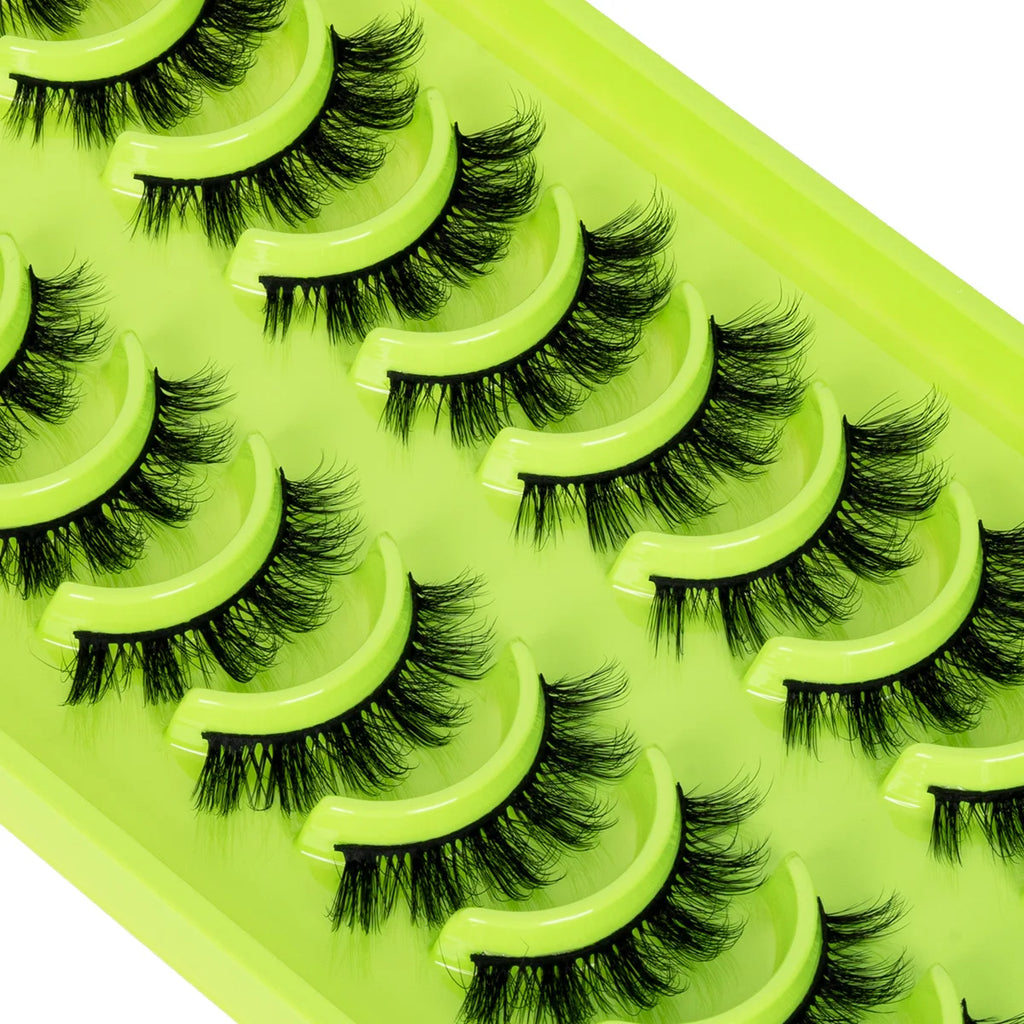3D Mink Lashes Soft Wispy Natural long False Eyelashes Curly Volume Lashes Eyelash Extension