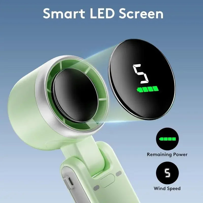 3-in-1 Fan, 5-speed, 3600mAh Rechargeable Lithium Battery, USB Charging, Travel Mini Fan