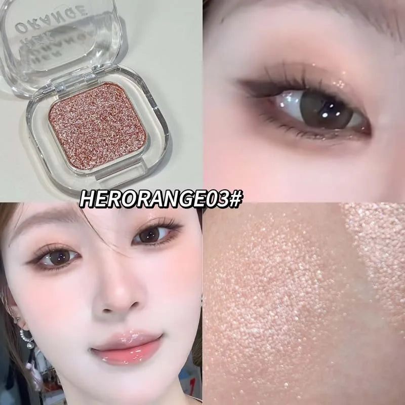 Mini Rose Brown Monochrome Eyeshadow Palette 9 Colors Glitter Pink Shadow Contouring Powder Pigment Eye Primer Beauty Makeup