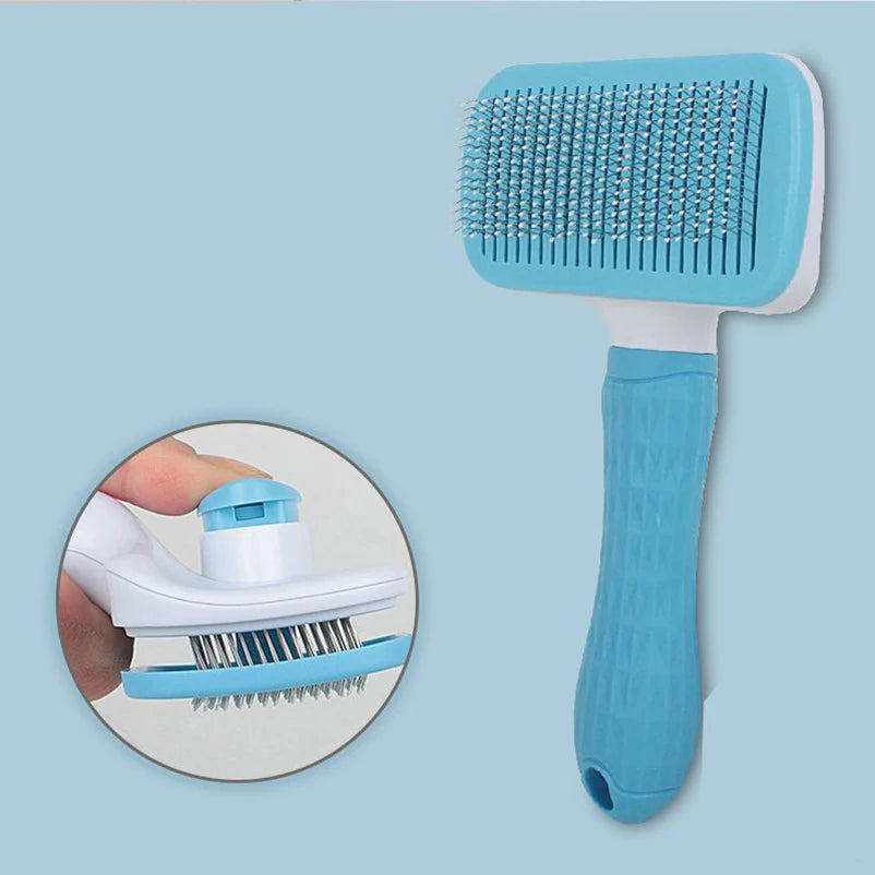 Pet Dog Brush Cat Comb Self Cleaning Pet Hair Remover Brush For Dogs Cats Grooming Tools Pets Dematting Comb Dogs Accessories