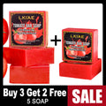 Natural Thailand Lycopene Powder Fruit Fragrance 10X Vitamin C Skin Care Beauty Whitening Face Soap For Black Spots