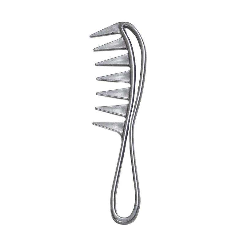 Wide Tooth Retro Oil Head Comb Antistatic Detangle Curly Hair Salon Styling Zoning Comb for Men Women
