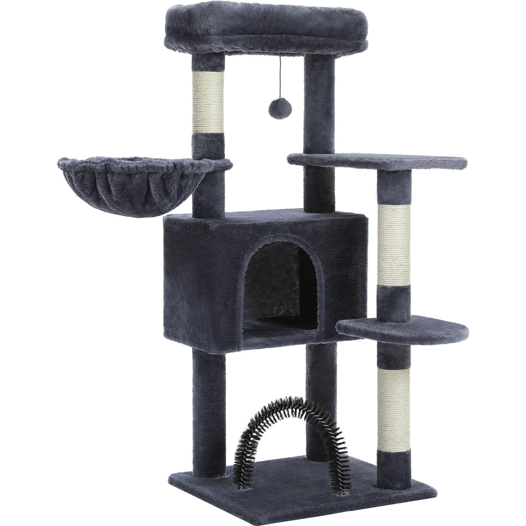 Multi-Level Cat Tree Tower with Sisal Scratching Posts and Pad Soft Top Perch Large Cat Condo for Indoor Cat Scratchers Cat Toys