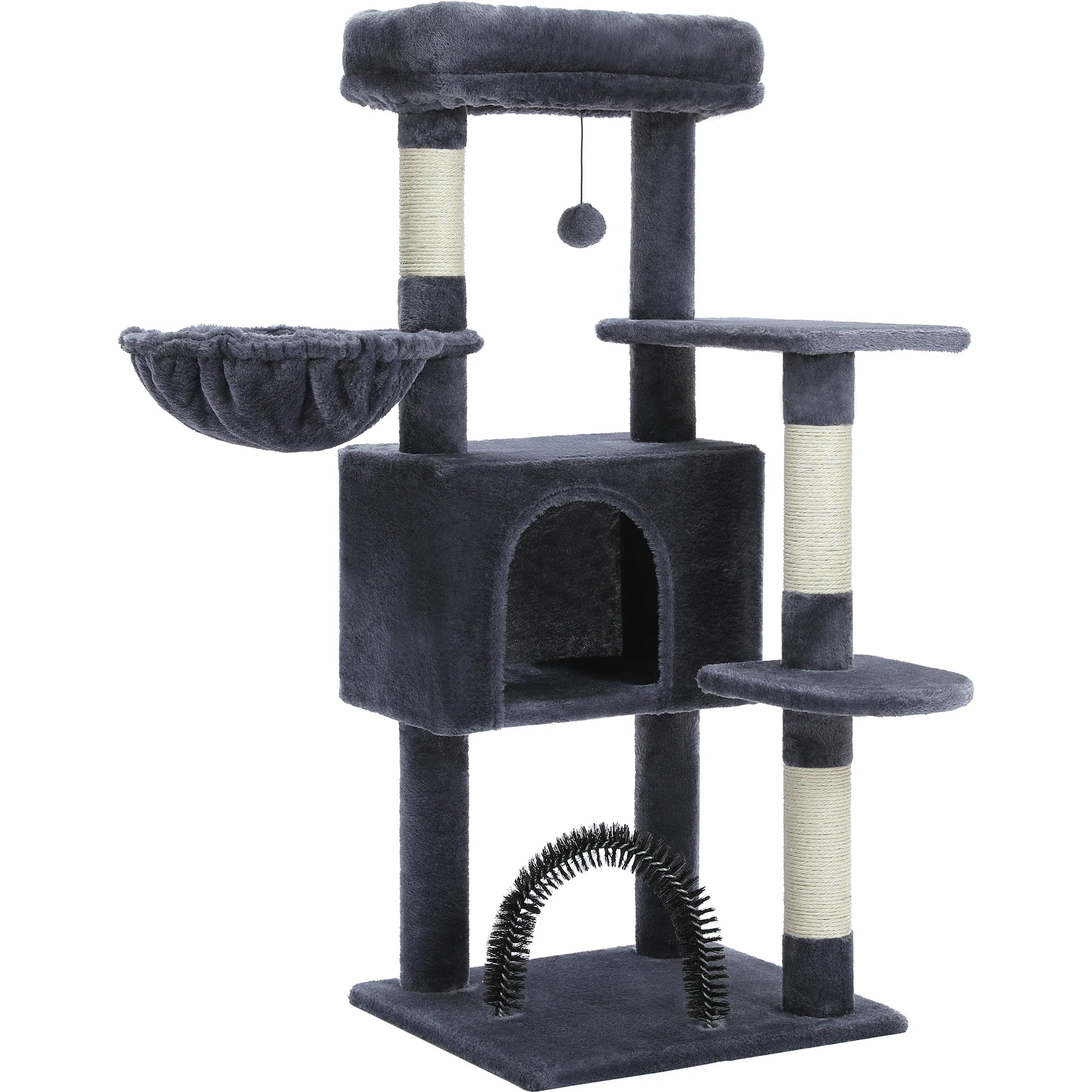 Multi-Level Cat Tree Tower with Sisal Scratching Posts and Pad Soft Top Perch Large Cat Condo for Indoor Cat Scratchers Cat Toys