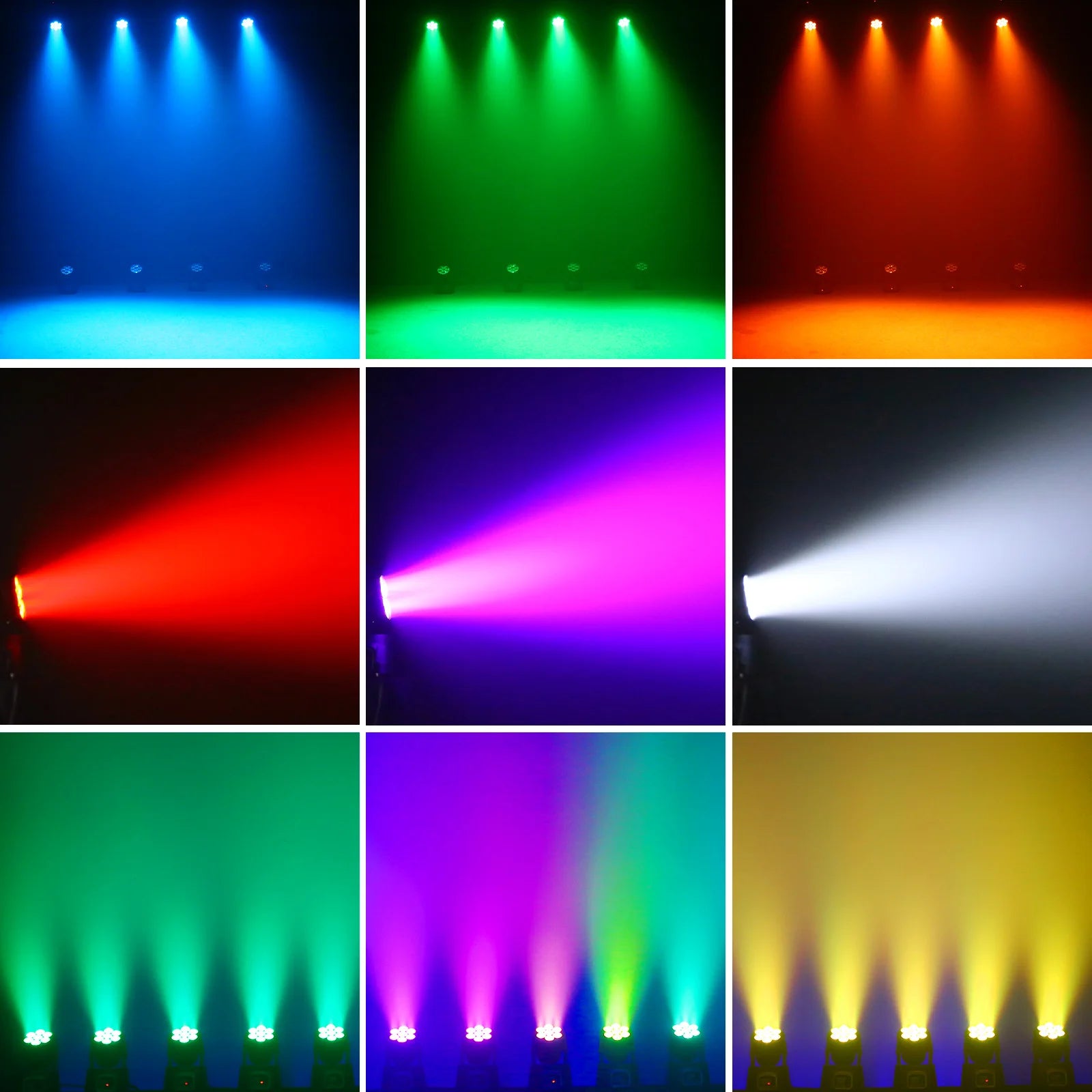 Yiflamefly 2Pcs/Set 105W Beam Moving Head Lights 7x15W RGBW LED Stage Lights DMX512 Spot Lights For DJ Disco KTV Wedding Party