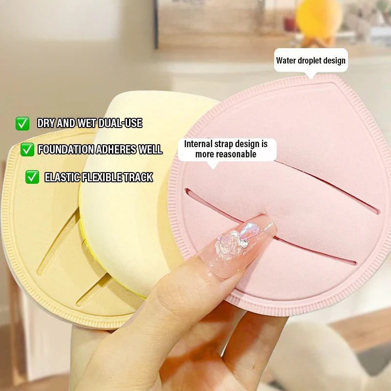 Super Thick Cotton Makeup Puff Soft Waterdrop Cosmetic Puff Air Cushion Wet Dry Dual Use Concealer Foundation Makeup Sponge Tool