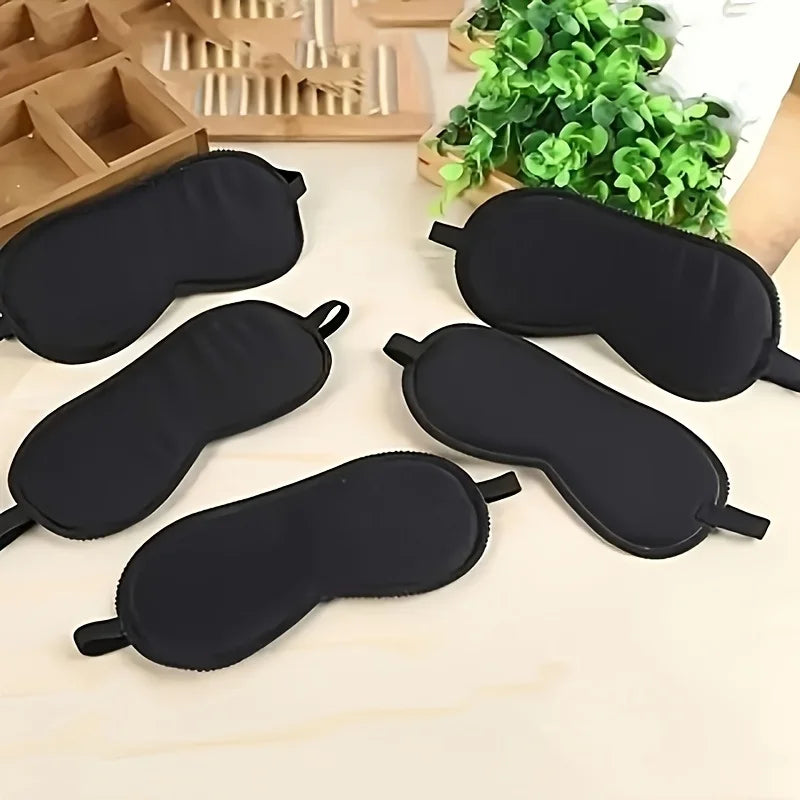 5 soft eye masks, lightweight and comfortable, light blocking and breathable, adjustable sleep goggles for travel relaxation