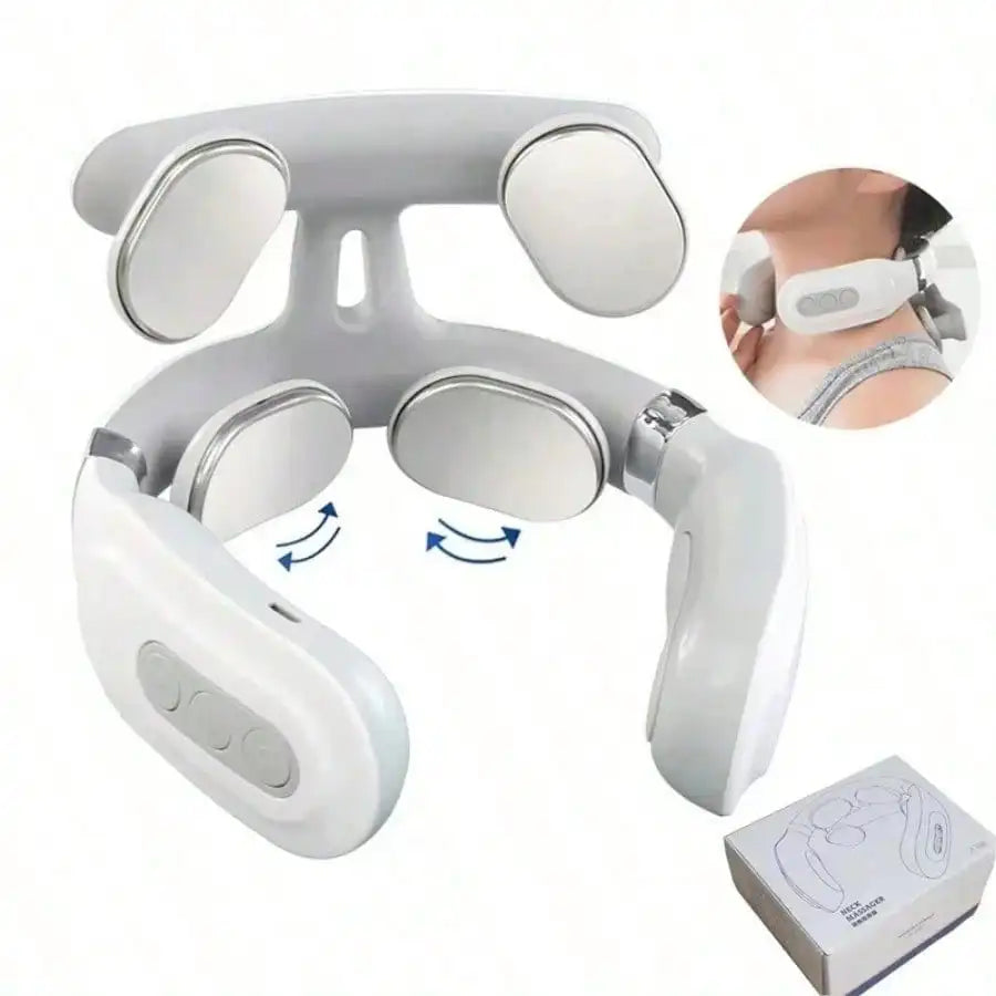 Cervical Massager 16 Modes USB Smart Pulse Heating 4 Neck Massager for Neck Tension NeckMassager Vibrator Heating Massager