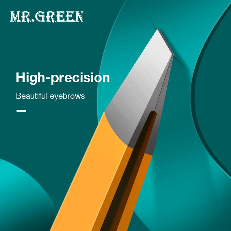 MR.GREEN  Eyebrow Tweezer Colorful Hair Beauty Fine Hairs Puller Stainless Steel Slanted Eye Brow Clips Removal Makeup Tools