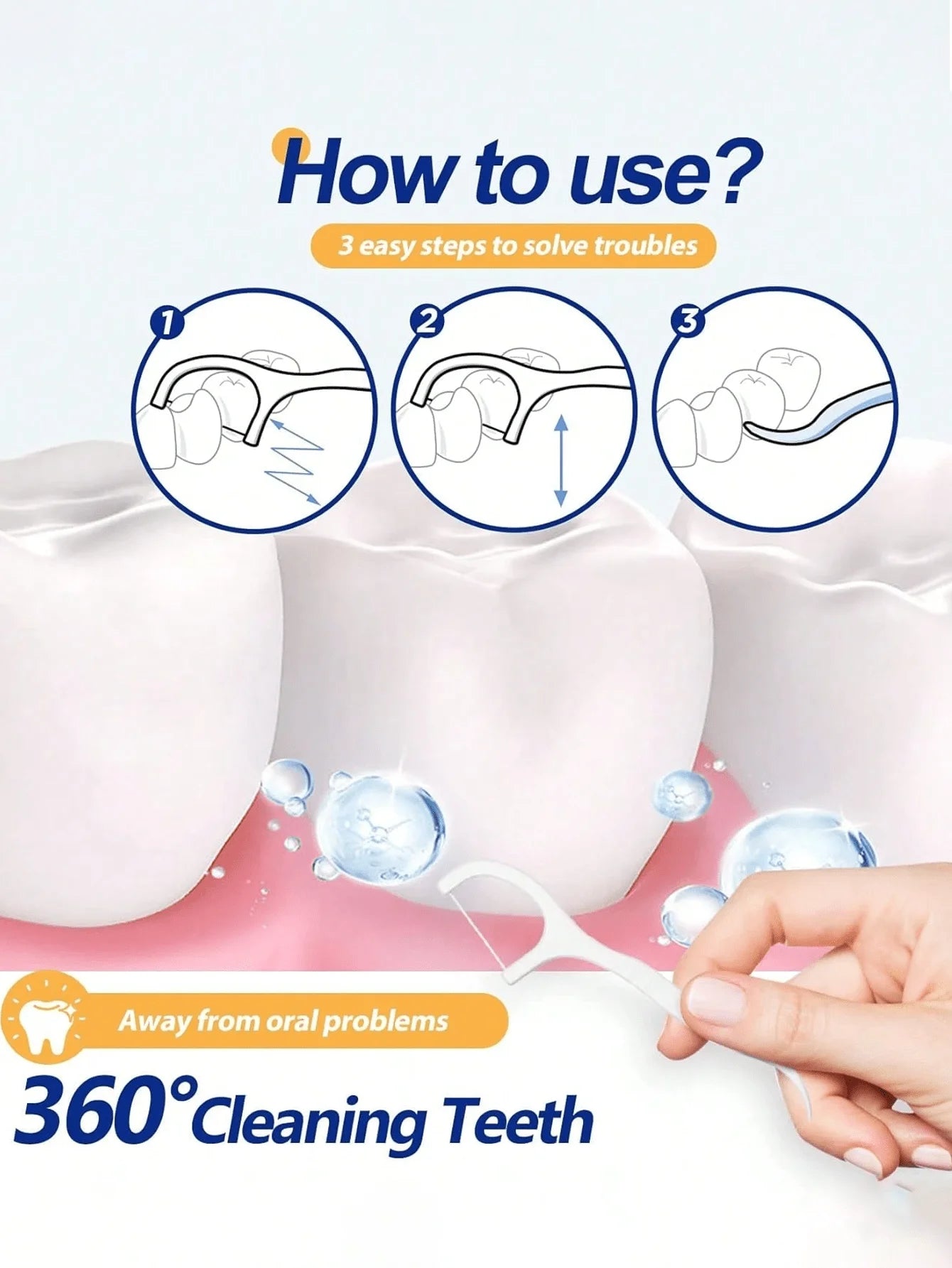 500/300/100/50pcs Dental Floss Combo Pack, Deep Cleaning Floss, Proper Oral Care, Disposable Portable Floss, Essential For Travel And Daily Use