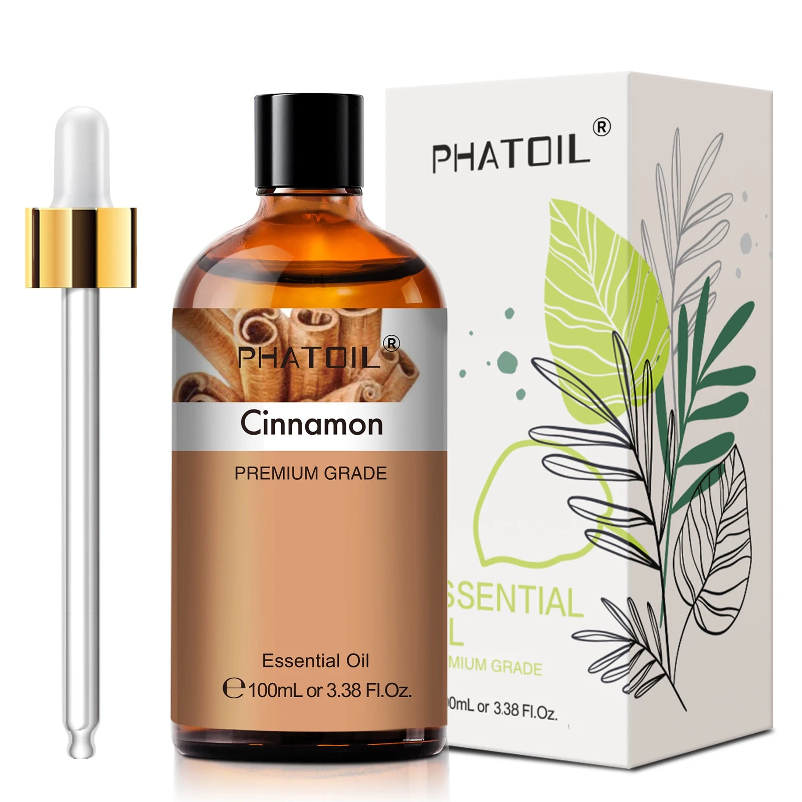 PHATOIL 100ml Pure Natural Essential Oils For Diffuser Candle Making Lavender Jasmine Vanilla Eucalyptus Aroma Essential Oil