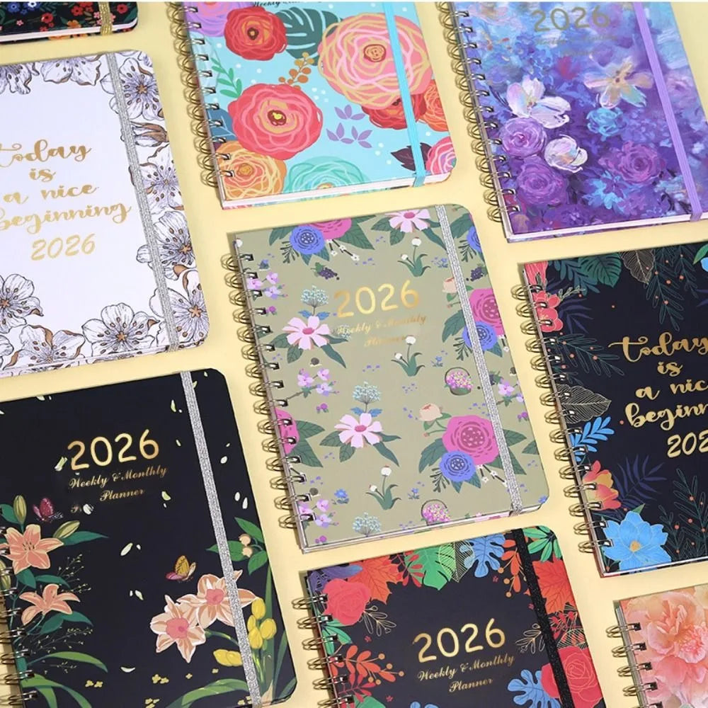 New A5 2026 Planner Jan.2026 - Dec.2026 Agenda Academic Planner Weekly and Monthly Monthly Tabs Calendar 2026