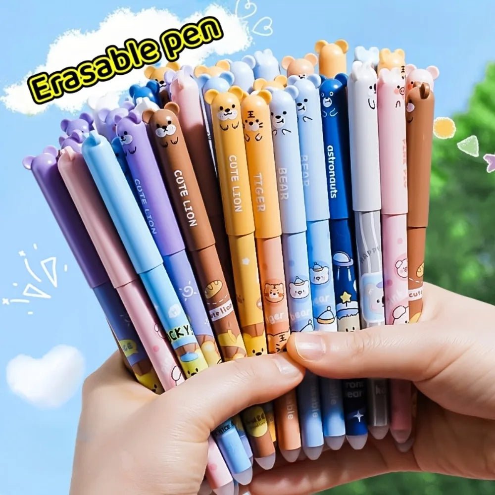 30Pcs Erasable Gel Pen Set 10 Pens 20 Refills 0.5mm Blue Ink with Eraser for School Office Writing Note Taking Gift