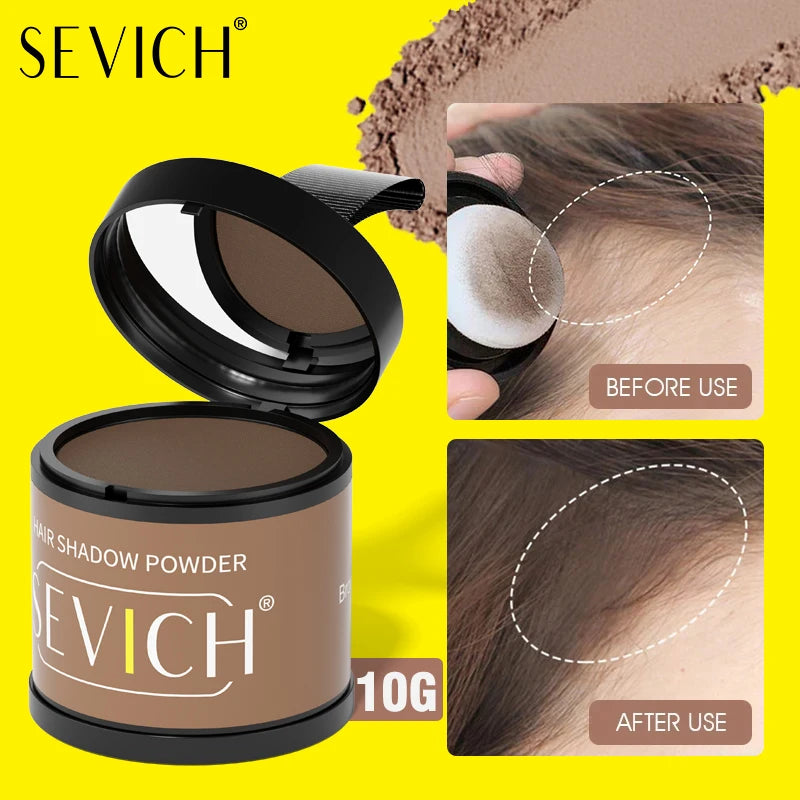 10g SEVICH Hairline Powder Hair Root Cover Up Waterproof Instant Modified Repair Hair Shadow Powder Makeup Hair Concealer 5color