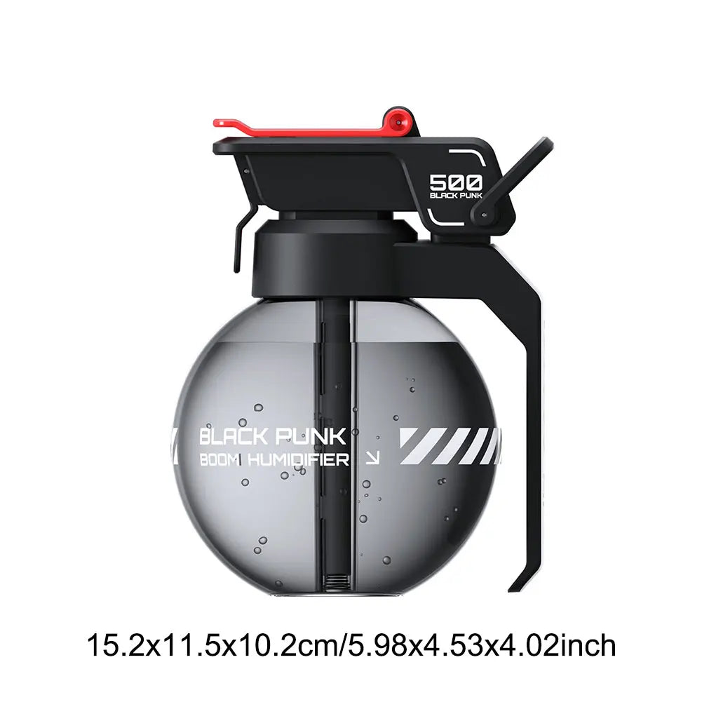 2025 Grenade Air Humidifier Cyberpunk Decorative Essential Oil Diffuser E-sports Desktop Aromatherapy Diffuser for Bedroom Home