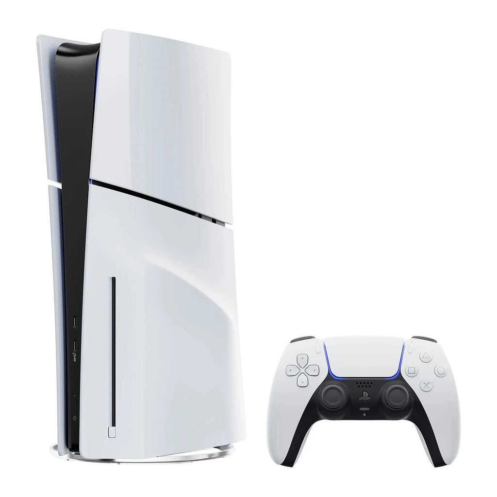 PlayStation 5 Slim Disc 2TB SSD ASTRO BOT Bundle with Two Controllers White and Midnight Black DualSense and Charger