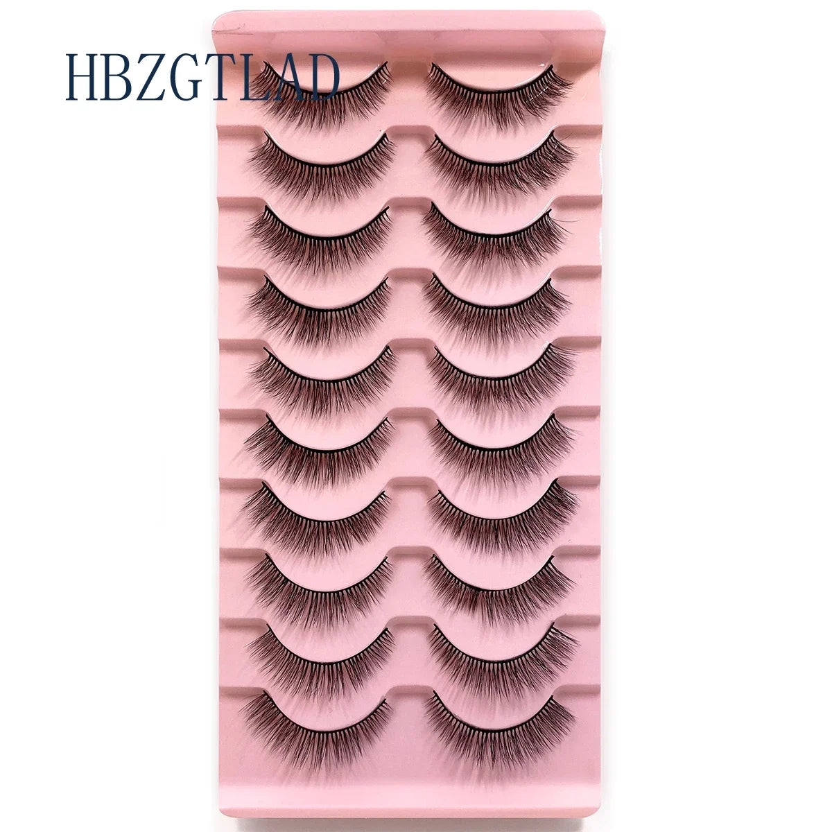 NEW 10pairs 100% Real Fake Mink Eyelashes 3D Natural False Eyelashes 3d Mink Lashes Soft Eyelash Extension Makeup Kit Cilios h13