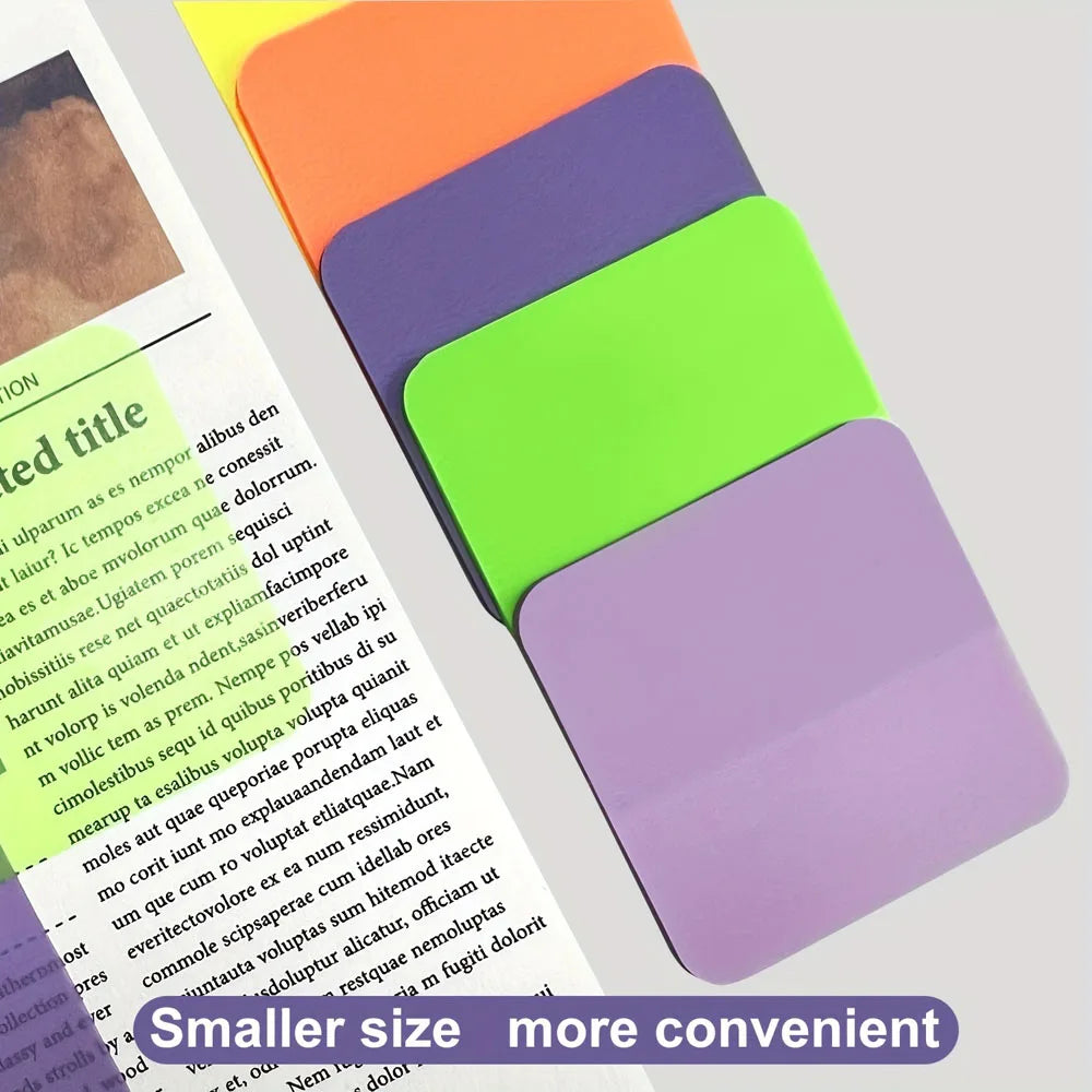 8 Colors 160 Sheets Transparent Sticky Note Memo Pad Scrapes Stickers Waterproof Clear Notepad School Stationery Office Supplies