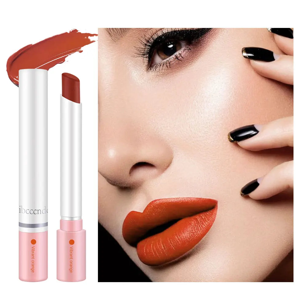4 Colors Cigarette Shaped Lip Gloss Set Matte Velvet High Pigment Waterproof Long Lasting Non Transfer Portable Mini Lip Makeup Cosmetic