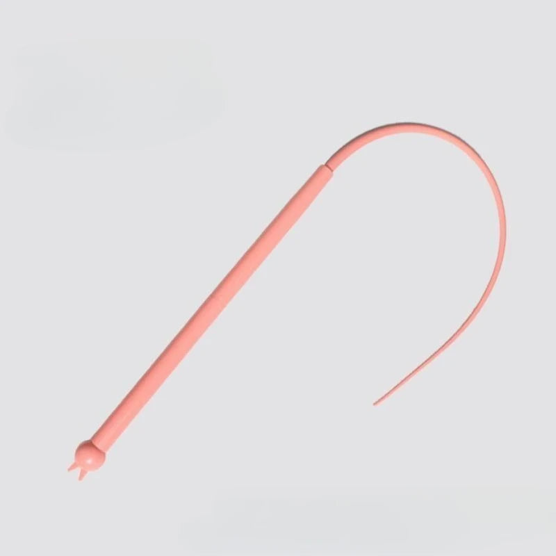 Cat Teaser Stick Toy Interactive Silicone Simulated Mouse Tail Kitten Toy Training Durable Teasing Cat Toy Supplies