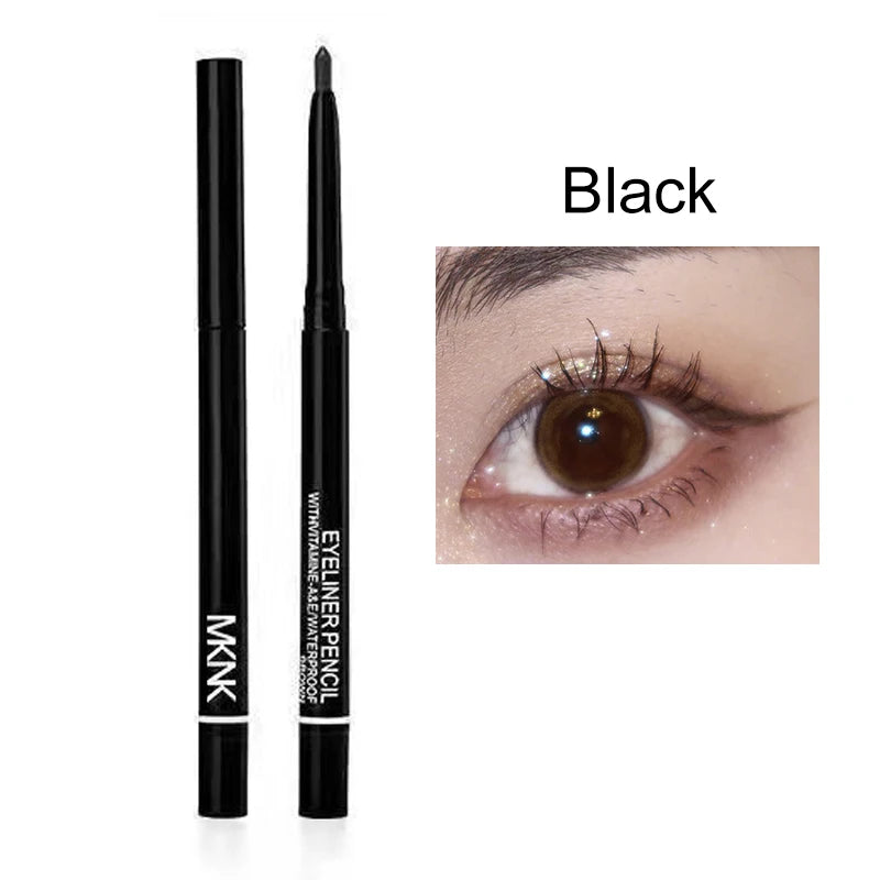 3pcs Waterproof Black Eyeliner Pencils Long Lasting Easy To Wear Eye Liner Gel Matte Quick Drying Eyeliner Pen Makeup Cosmetic