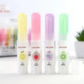 4 Pcs Cute Colorful Style Glue Stick High Viscosity Glutstick Solid Glue Paper Sticker Stationery Office Supplies