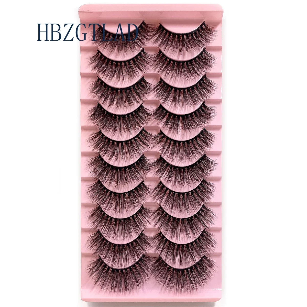 NEW 10pairs 100% Real Fake Mink Eyelashes 3D Natural False Eyelashes 3d Mink Lashes Soft Eyelash Extension Makeup Kit Cilios h13