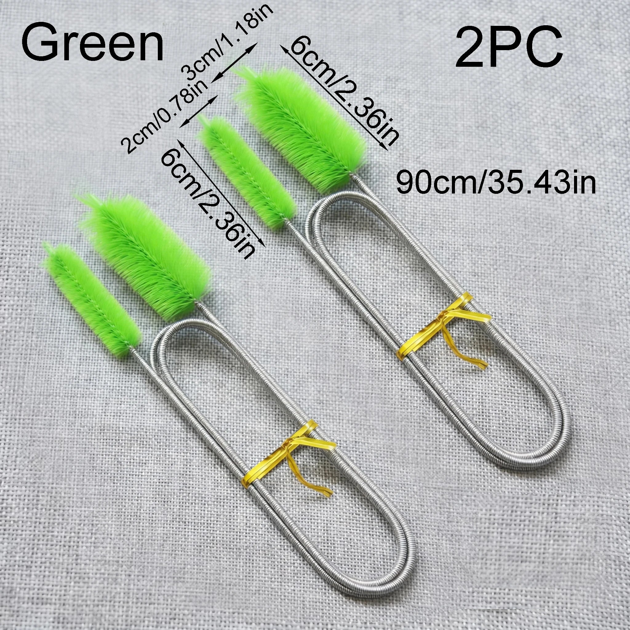 Aquarium Cleaning Brush for Water Filter Pump Lily Pipe Air Tube Hose Stainless Steel Fish Tank Brush Water Pump Accessories