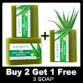 Aloe Brightening Soap Bar, Remove Dark Spots, Sun Spots, Acne, Oil Control, Clean Stains, Exfoliation, For Face and Body, 200g