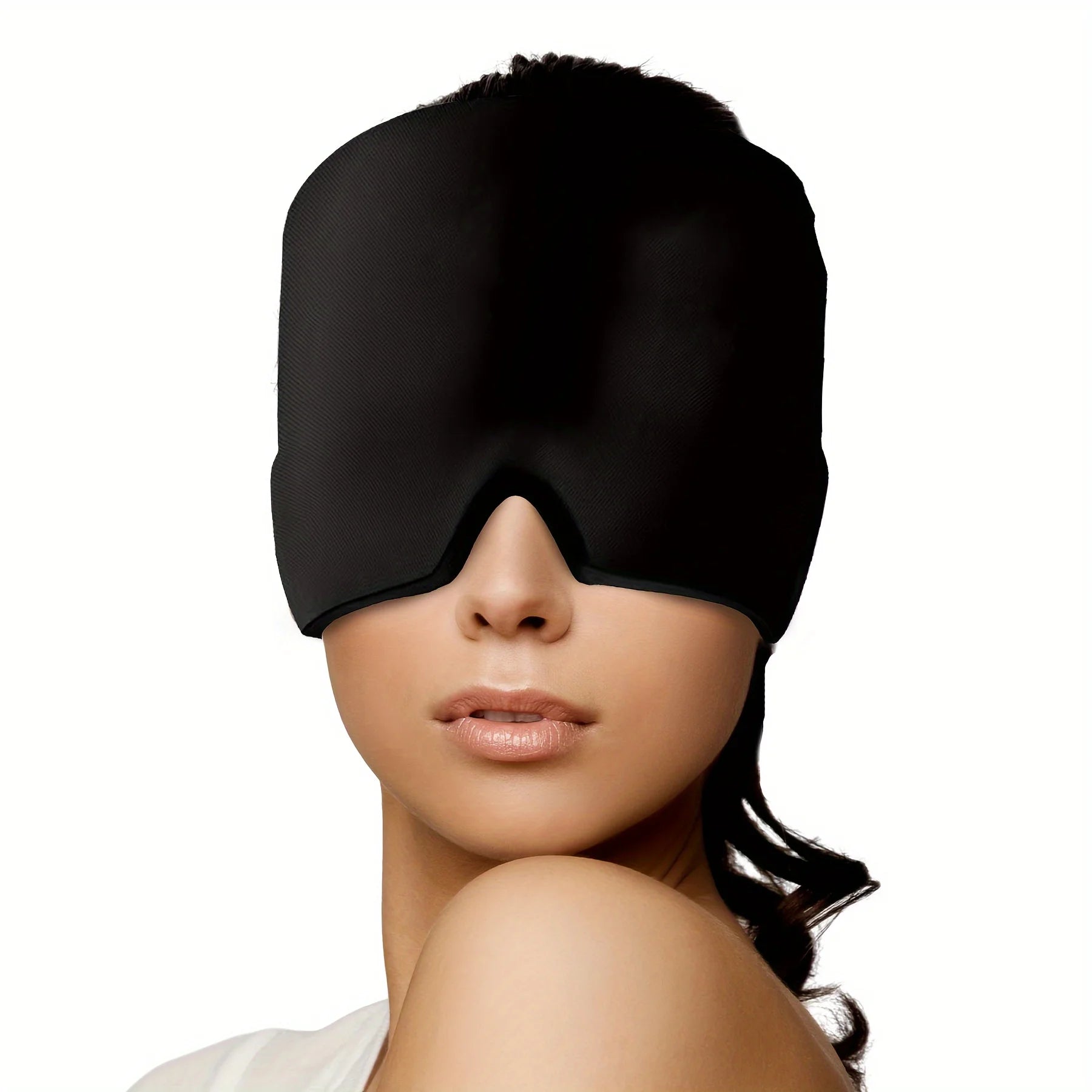 Headache Migraine Relief Cap, Ice Pack Headache Relief, 360 ° Hot Compress/Cold Compress Head Pack to Relieve Stress, Odorless Head Pack to Relieve Tension, Puffy Eyes, and Pressure