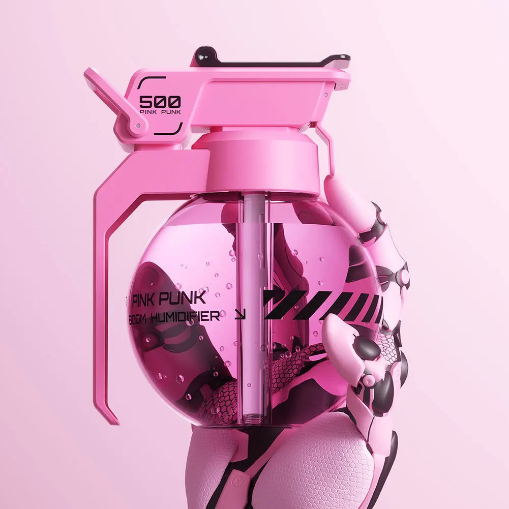 2025 Grenade Air Humidifier Cyberpunk Decorative Essential Oil Diffuser E-sports Desktop Aromatherapy Diffuser for Bedroom Home
