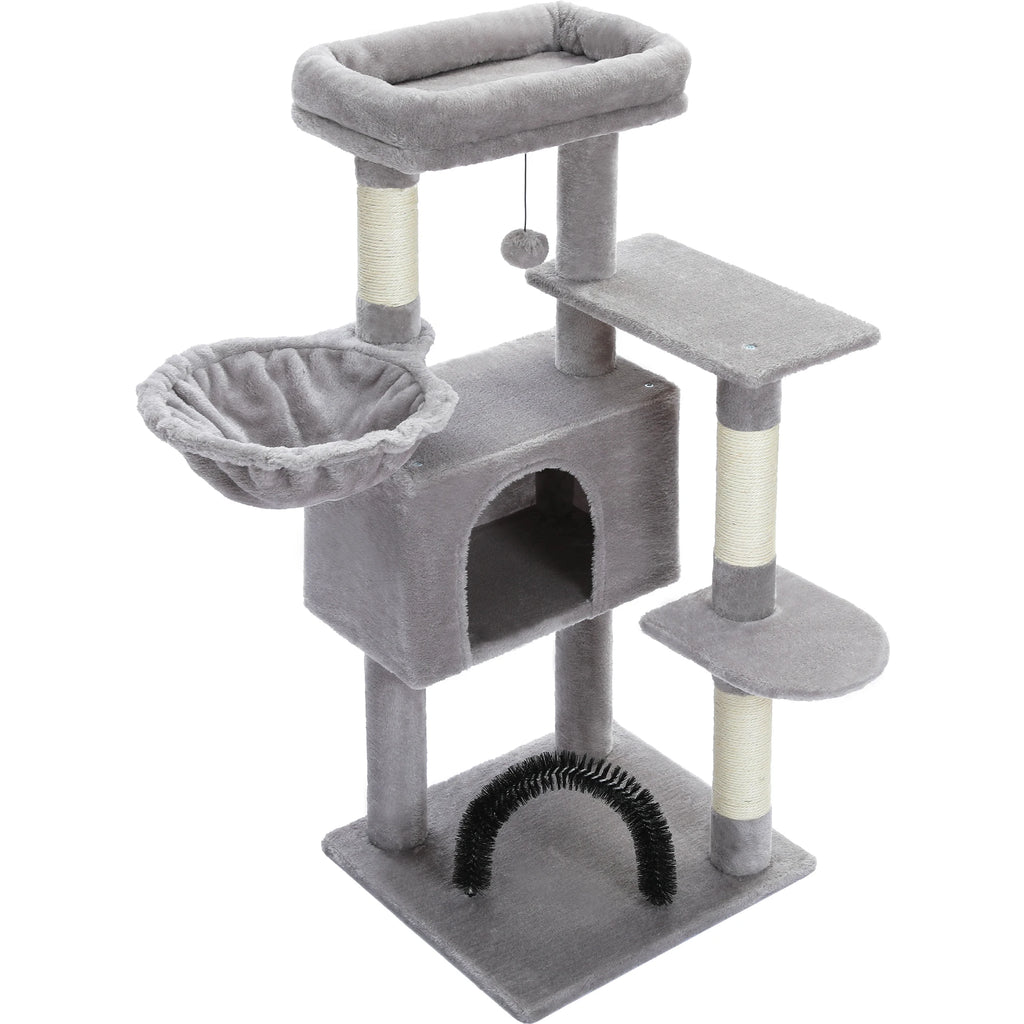 Multi-Level Cat Tree Tower with Sisal Scratching Posts and Pad Soft Top Perch Large Cat Condo for Indoor Cat Scratchers Cat Toys