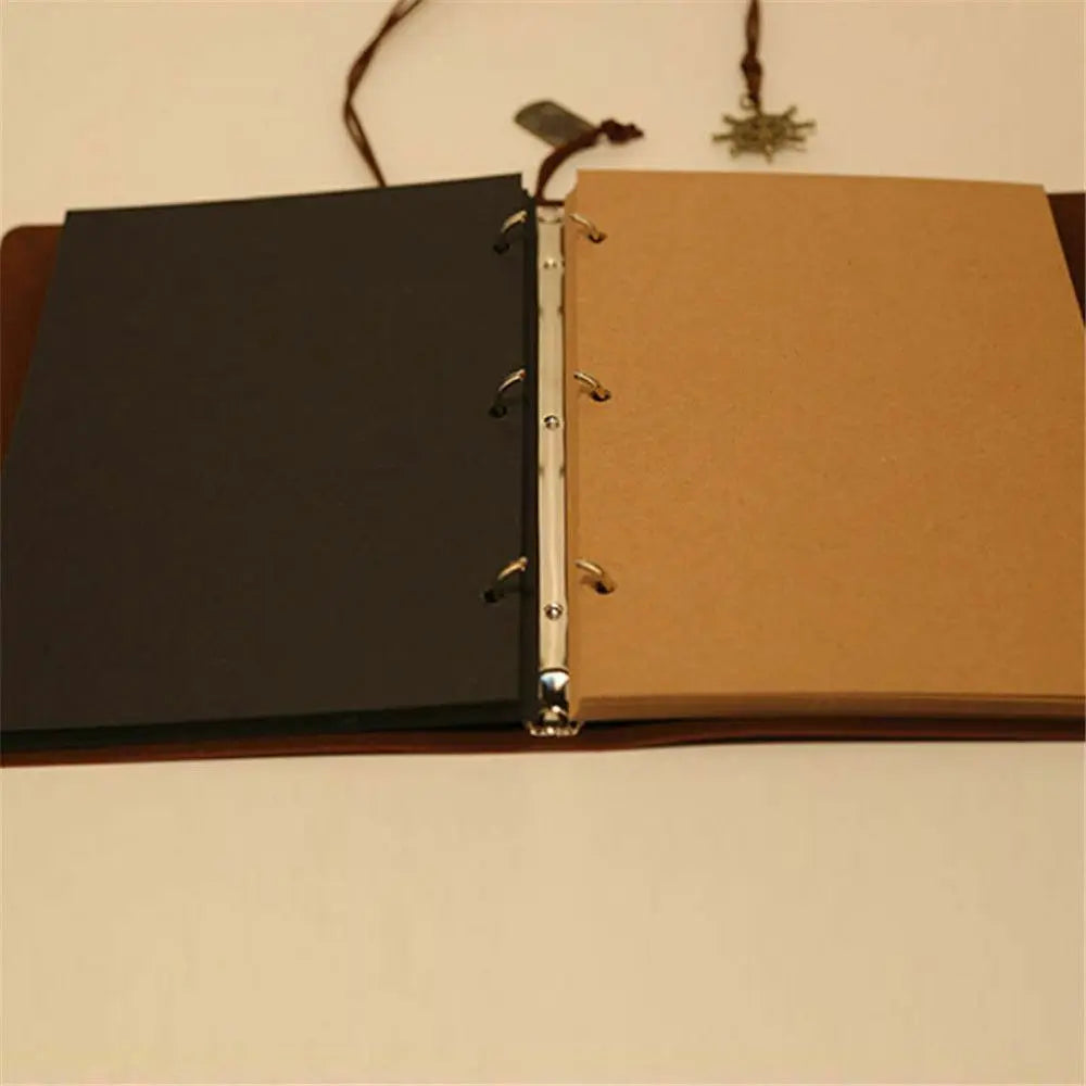40 Page Photo Album Leather Scrapbook Gifts Vintage DIY Albums Travel Holiday