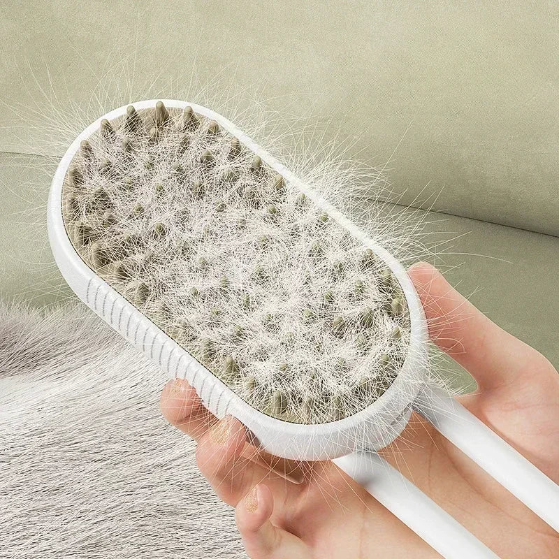 Cat Dog Electric Spray Massage Soothing Comb Single Button Spray Anti Loose Hair Comb Bathing Deshedding Brush Design Efficient
