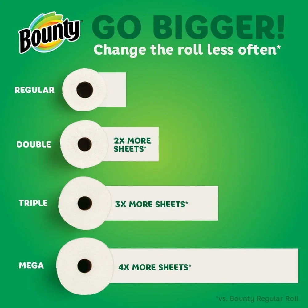 Select-A-Size Paper Towels 6 Triple Rolls Super Absorbent Perforated Paper Towels Quick Mess Cleanup Versatile Half Sheets Ideal