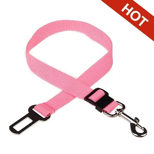 Adjustable Pet Dog Car Seat Belt Leash Heavy Duty Durable Nylon Pet Safety Harness Universal for Vehicle  Heavy Duty Sturdy