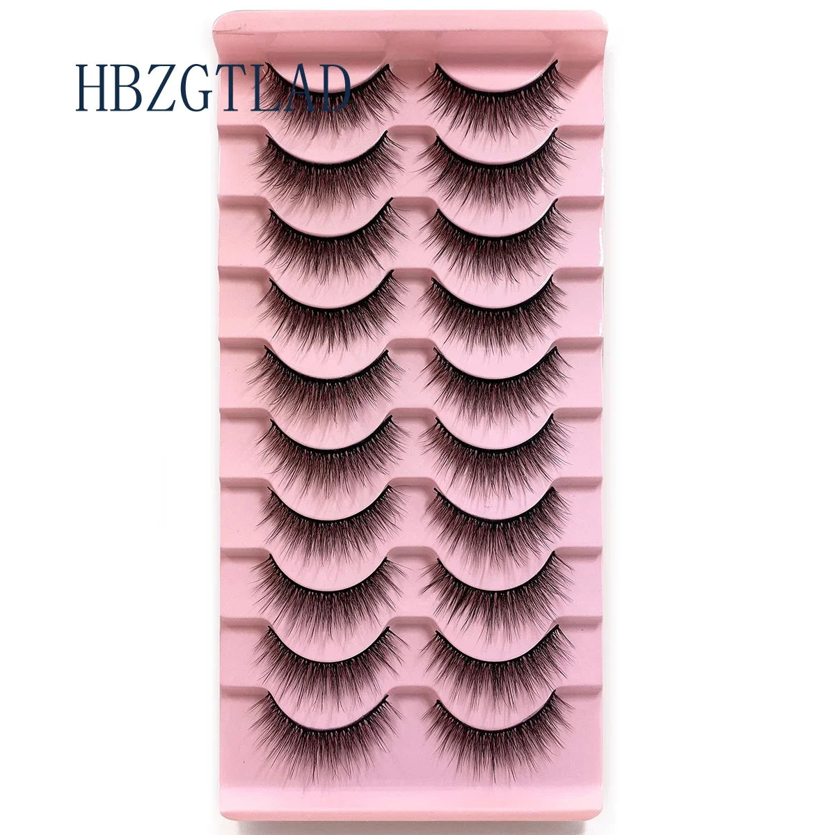 NEW 10pairs 100% Real Fake Mink Eyelashes 3D Natural False Eyelashes 3d Mink Lashes Soft Eyelash Extension Makeup Kit Cilios h13