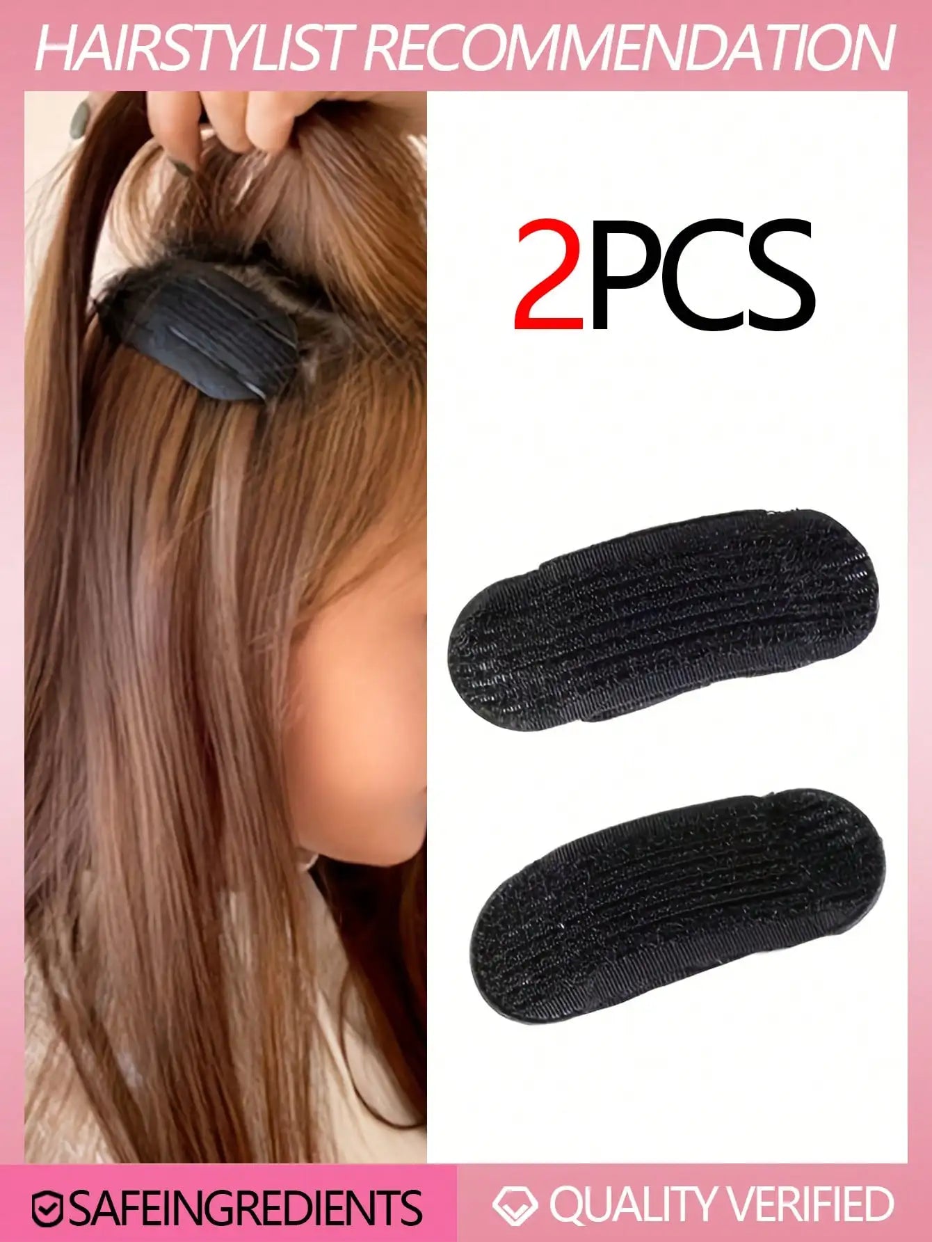 10/6/4/2pcs (Random Color) Invisible Hair Volume Clips, High Crown Hair Pad, Seamless Plastic Hair Clips, Bangs Clips, Suitable For Women, Essential For Hairstyle Design