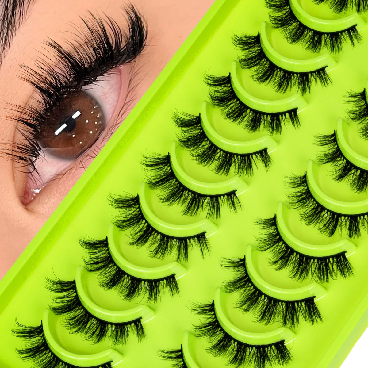 3D Mink Lashes Soft Wispy Natural long False Eyelashes Curly Volume Lashes Eyelash Extension