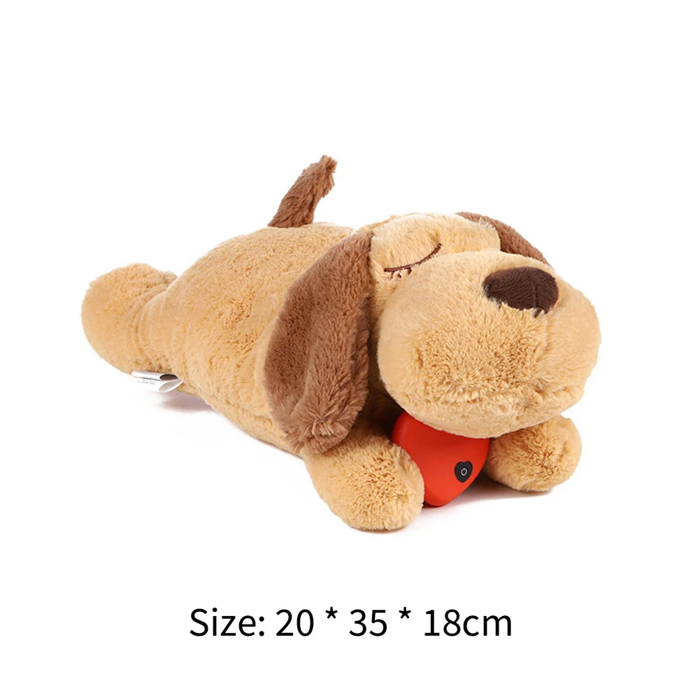 Heartbeat Puppy Behavioral Train Plush Toy Pet Soft Sleep Anxiety Reliver Doll