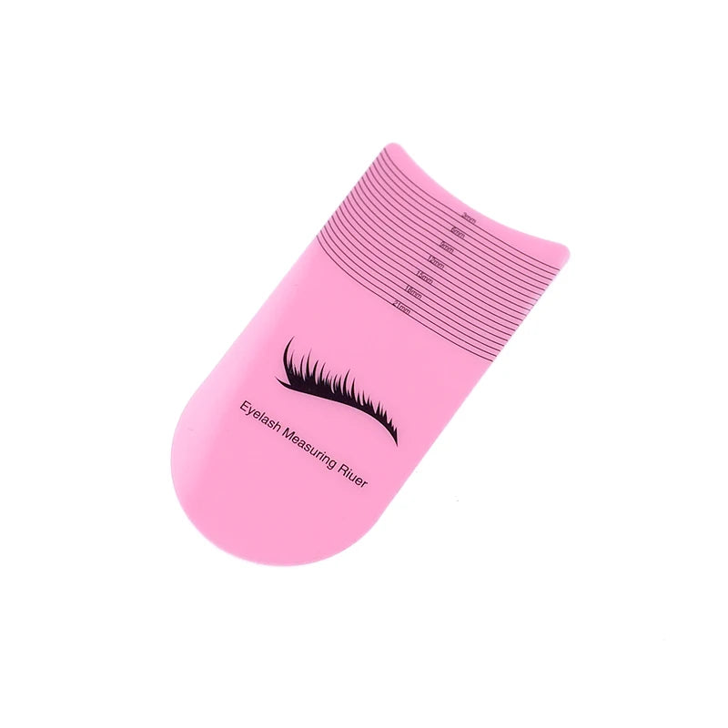 5/10PCS Eyelash Length Measuring Ruler Portable Eyebrow Soft Plastic Ruler Makeup Tool Eyelash Extension Growth Accessory