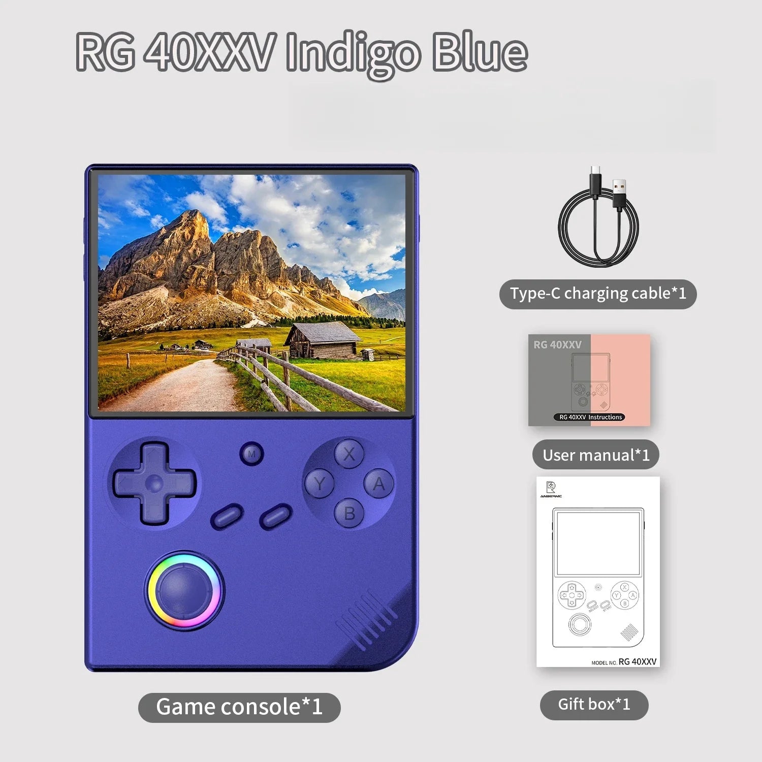 ANBERNIC RG 40XX V Retro Handheld Game Console 4.0-inch IPS Screen Linux 5G WIFI RG40XXV Video Player 256G 300+ PSP Games Gift